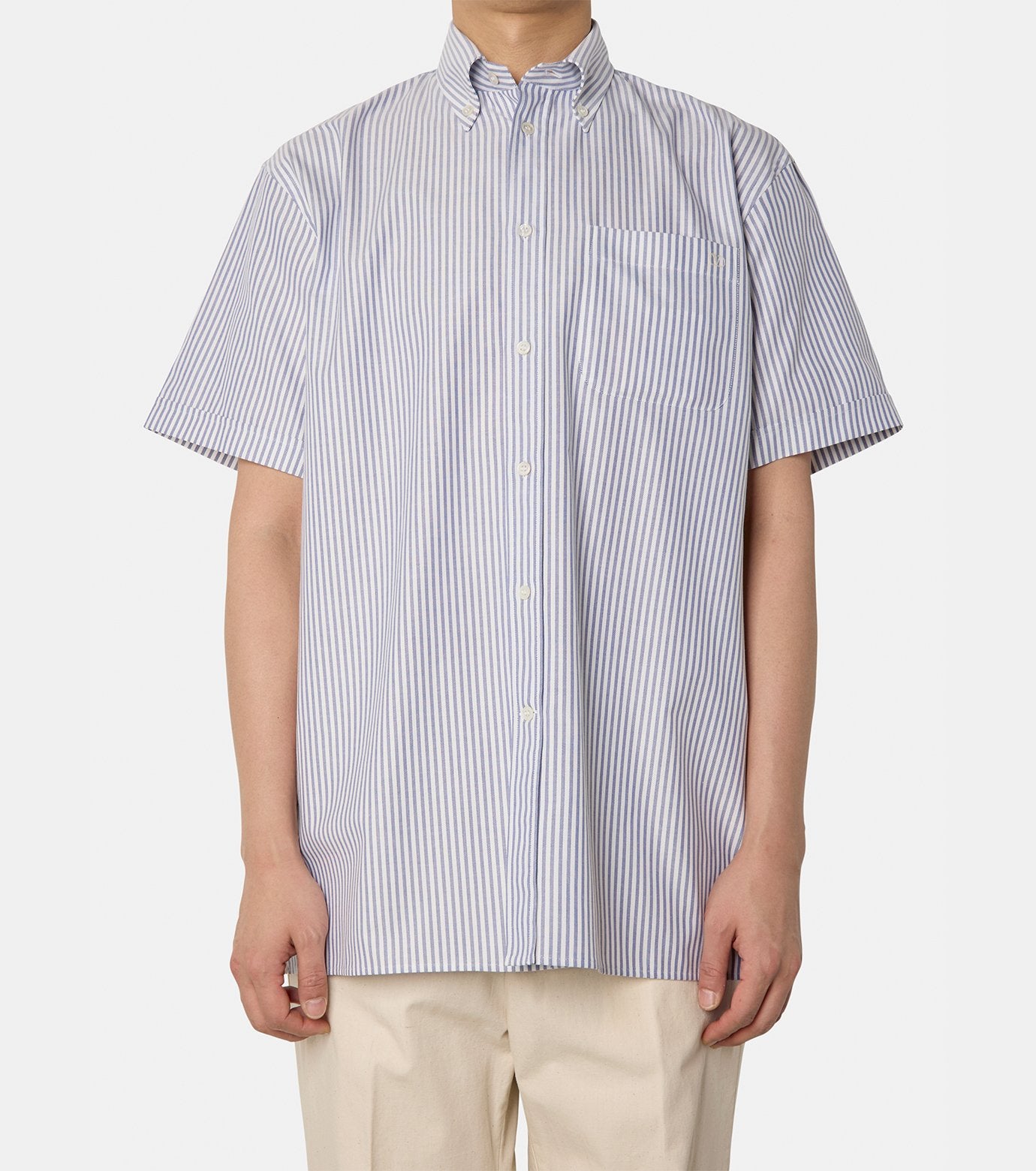 VLOGO SIGNATURE STRIPED OXFORD SHIRT