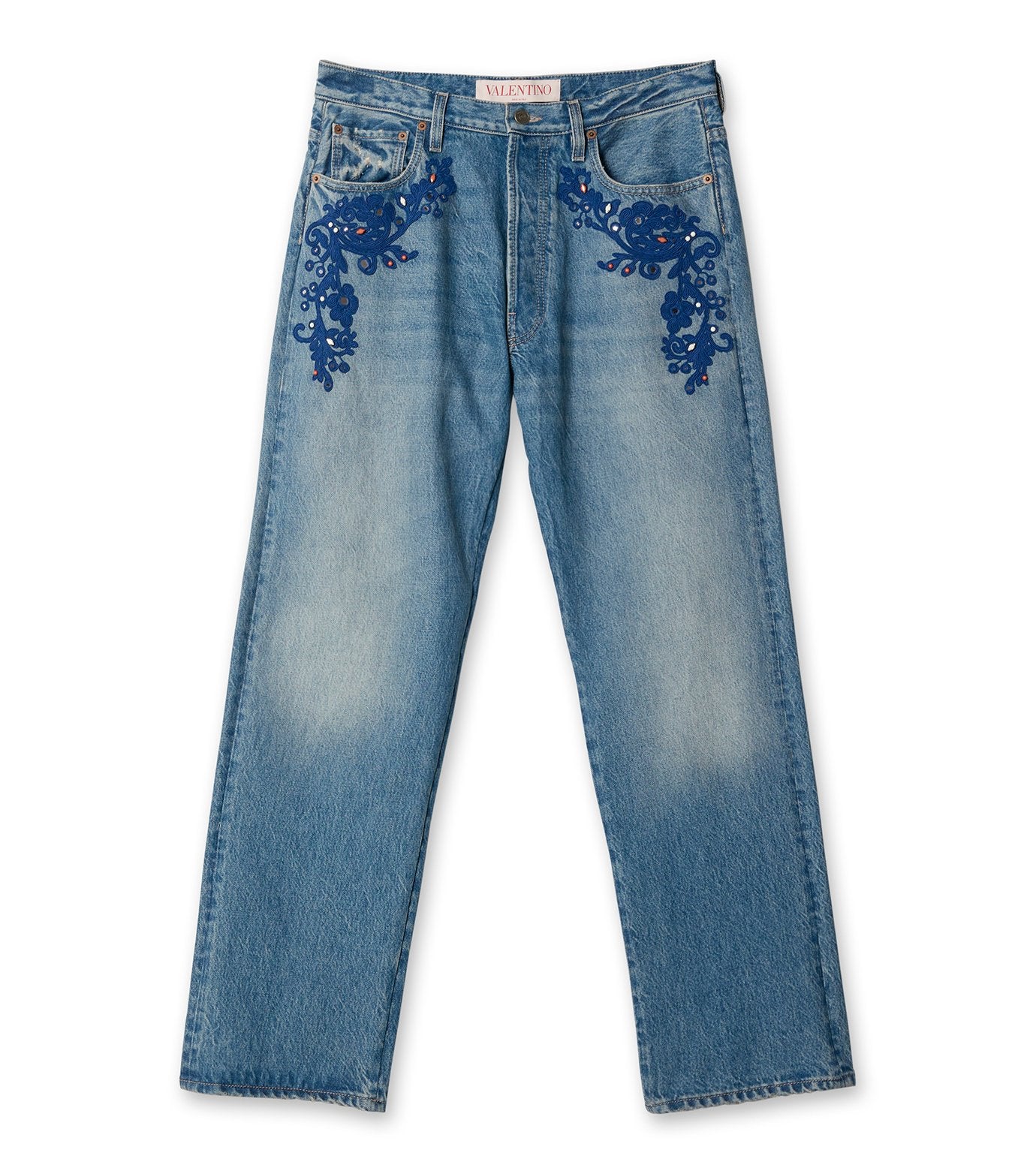 EMBROIDERY DENIM PANTS
