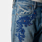 EMBROIDERY DENIM PANTS
