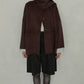 Double Face Scarf Wool Coat