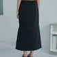 Contrast Hem Tight Skirt