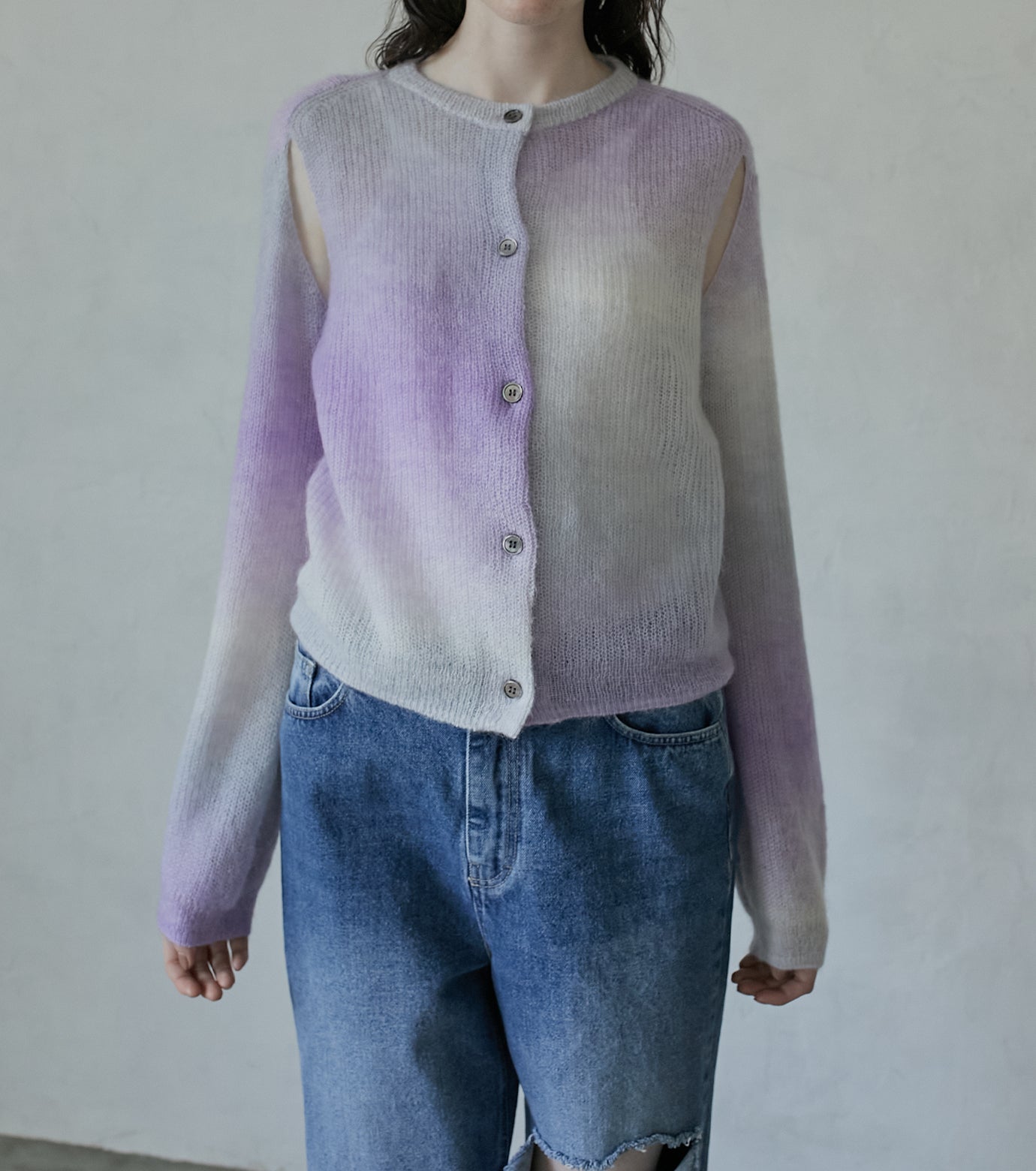 Gradation Mohair Cardigan