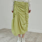 Shirring Taffeta Skirt