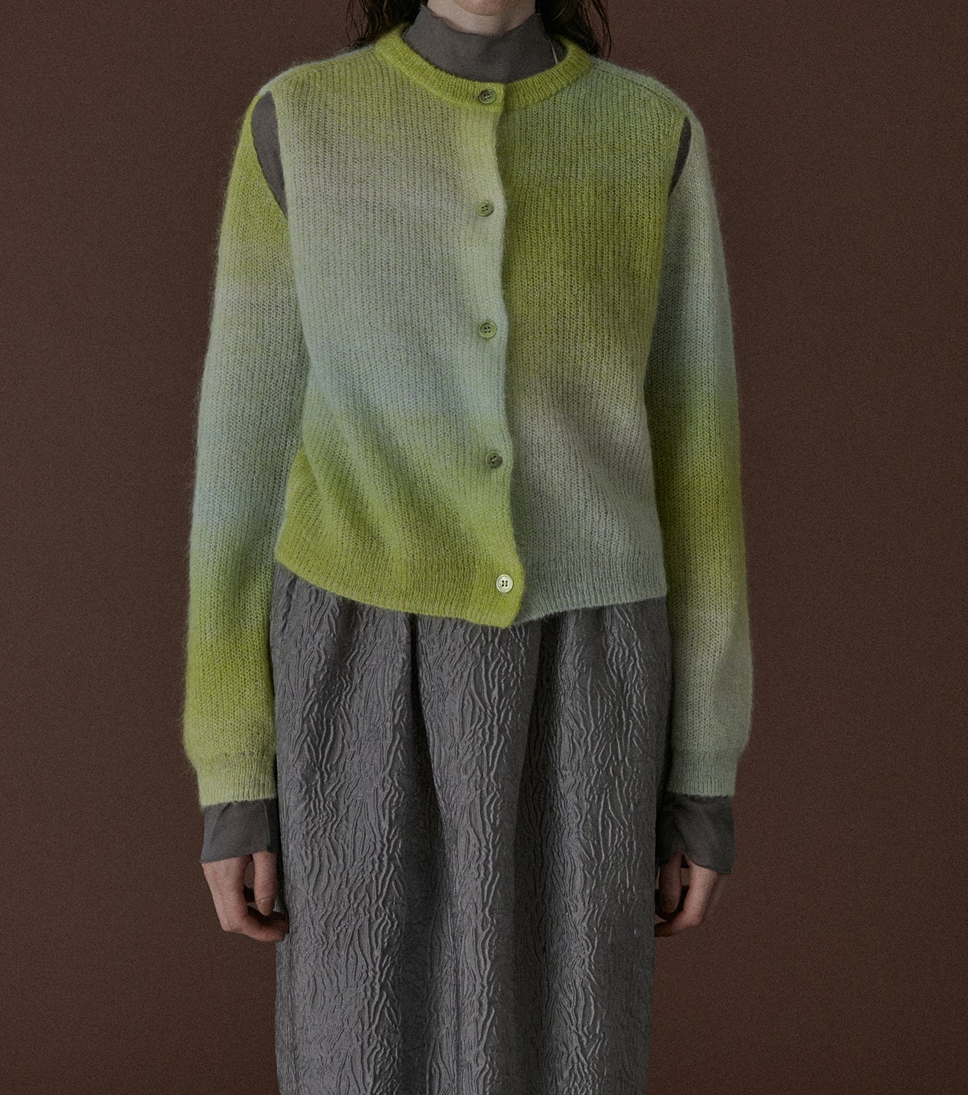 Gradation Mohair Cardigan