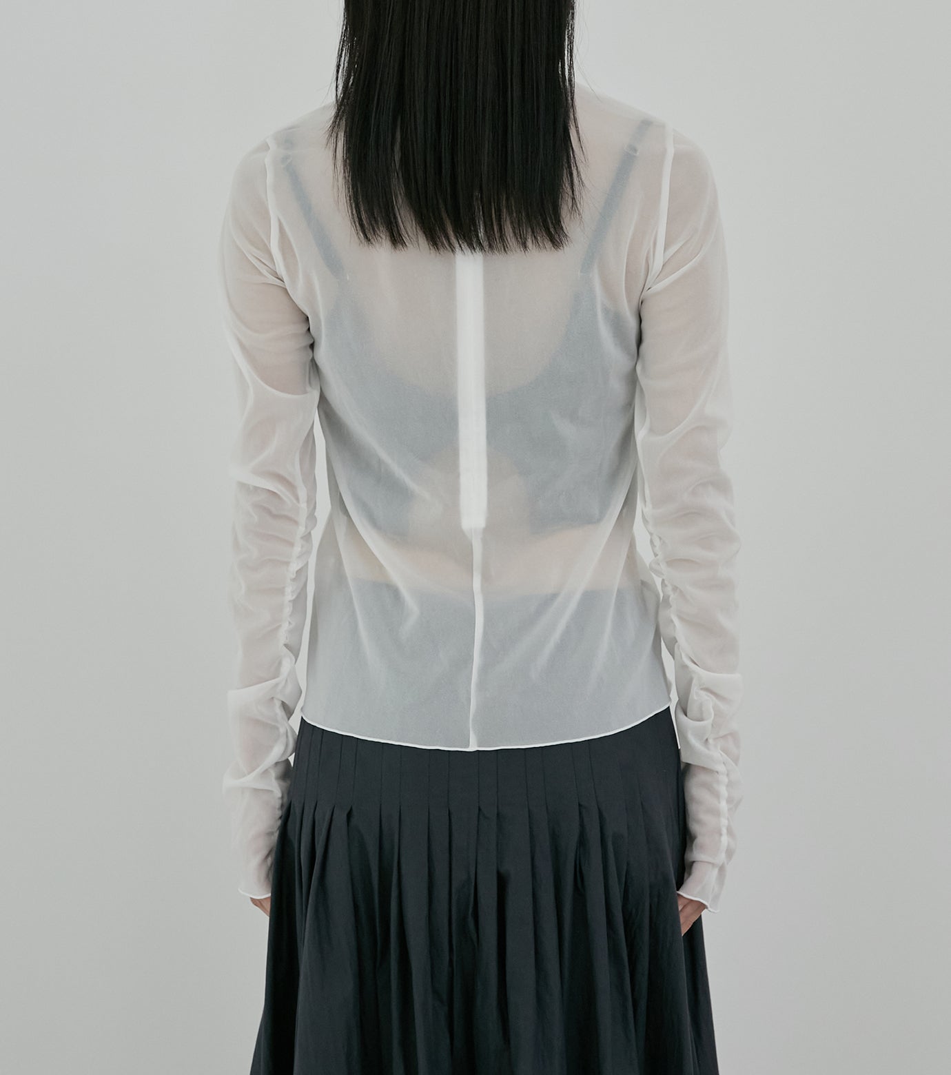 High Neck Sheer Top