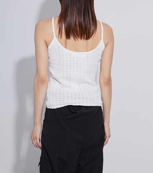 Eyelet Pattern Knit Camisol