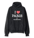 I Love Paris Large Fit Hoodie