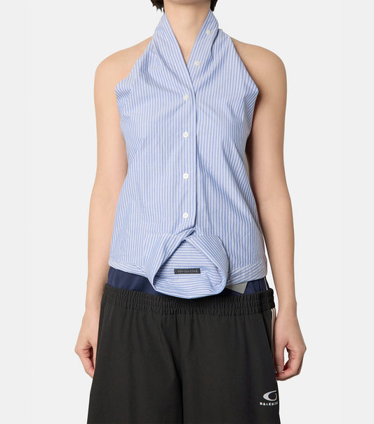 Shirt Top Stripe Poplin