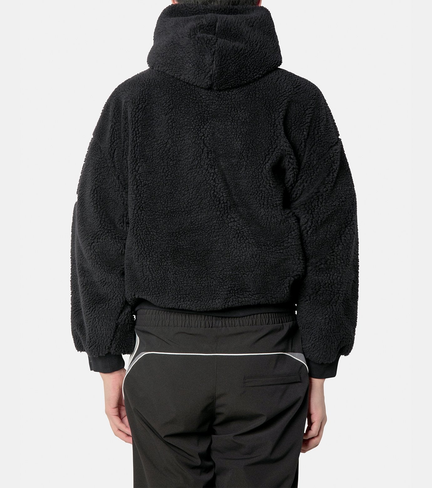 Fake Shearling Zipup Hoodie