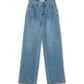 Rhinestone Denim Straight Leg Jeans