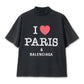 I Love Paris SS Cropped T-Shirt
