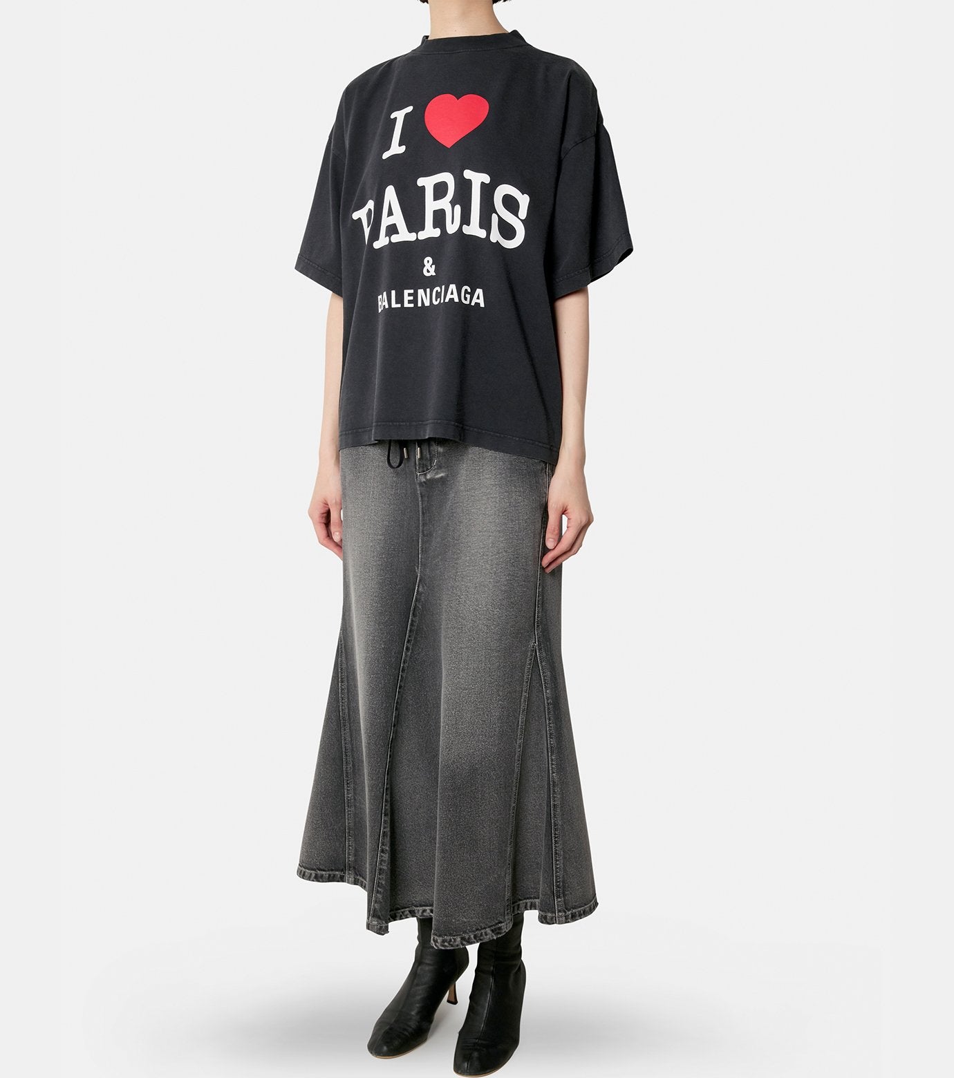 I Love Paris SS Cropped T-Shirt