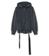 Lace-Up Zip-Up Hoodie