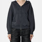 Lace-Up Zip-Up Hoodie