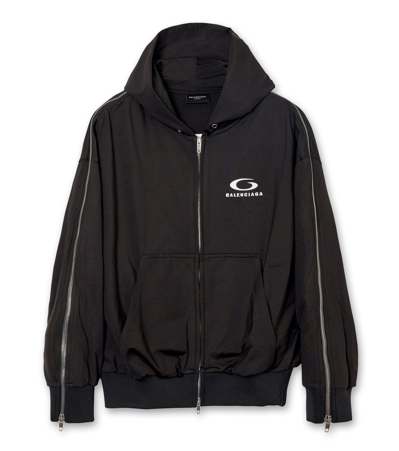 Zipped Zip-Up Hoodie