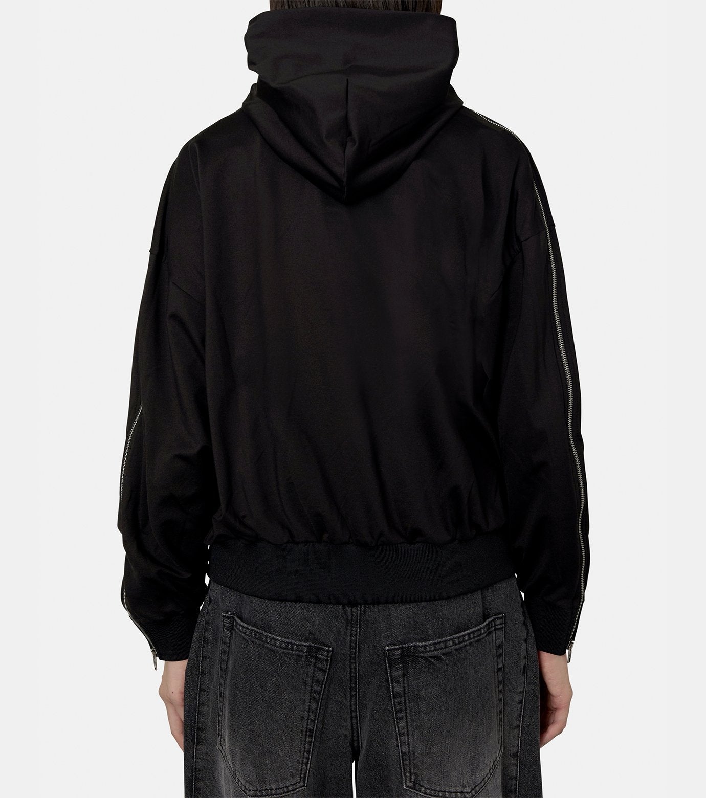 Zipped Zip-Up Hoodie
