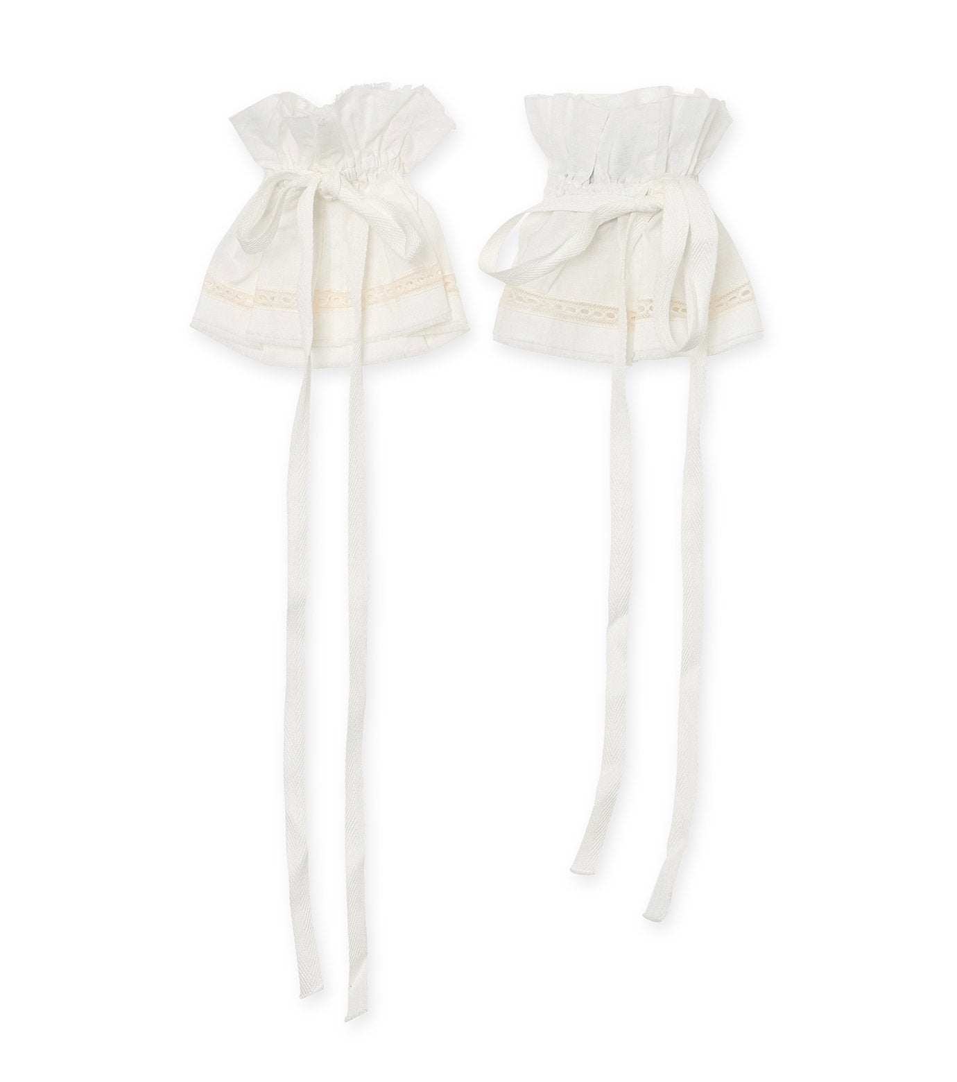 Suna Raw Edge Ruffled Cuffs