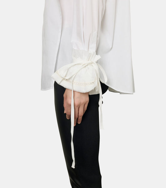 Suna Raw Edge Ruffled Cuffs