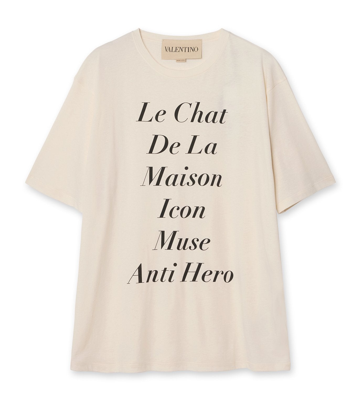 COTTON JERSEY T-SHIRT "..ANTI HERO"