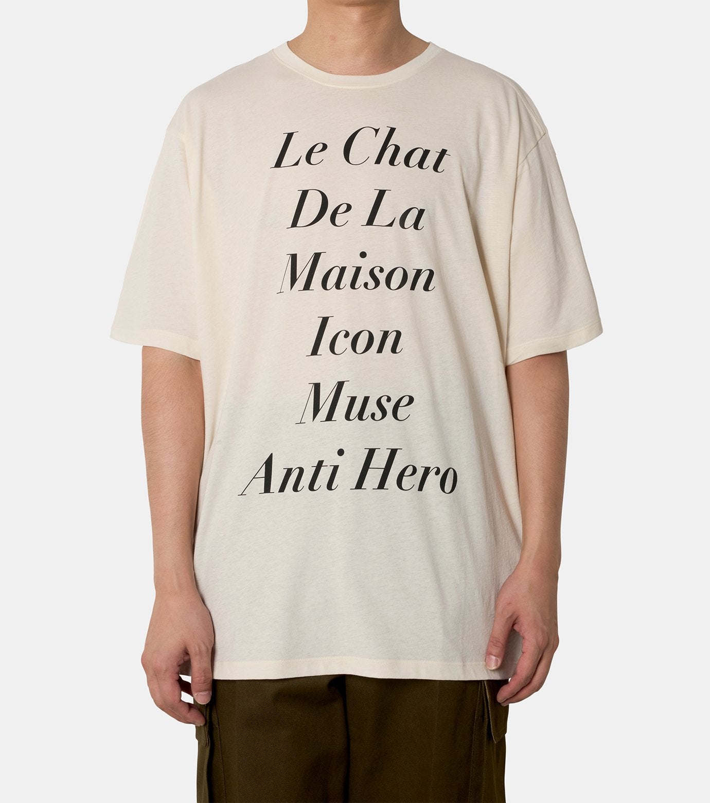 COTTON JERSEY T-SHIRT "..ANTI HERO"