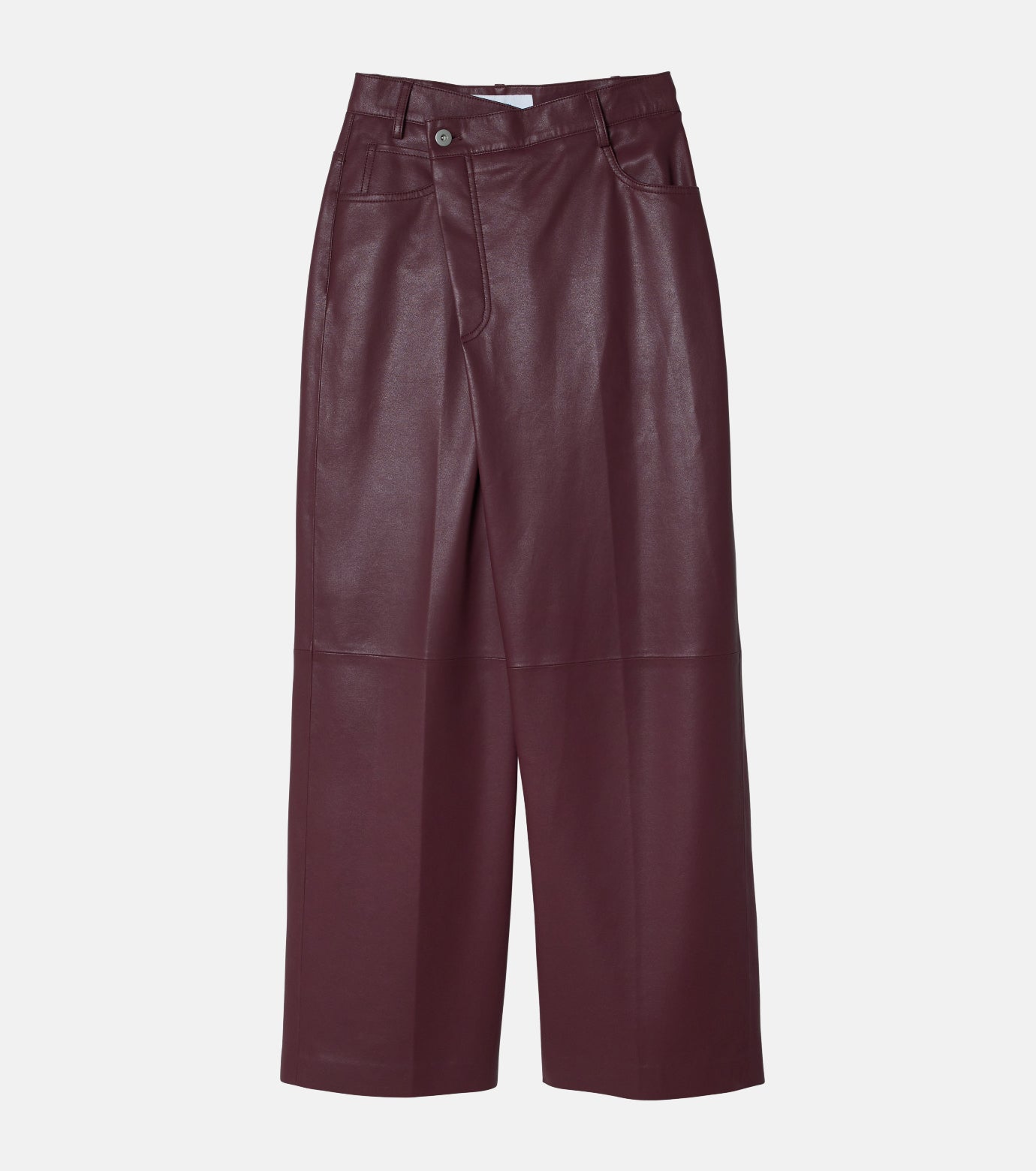 Asymmetry Leather Pants