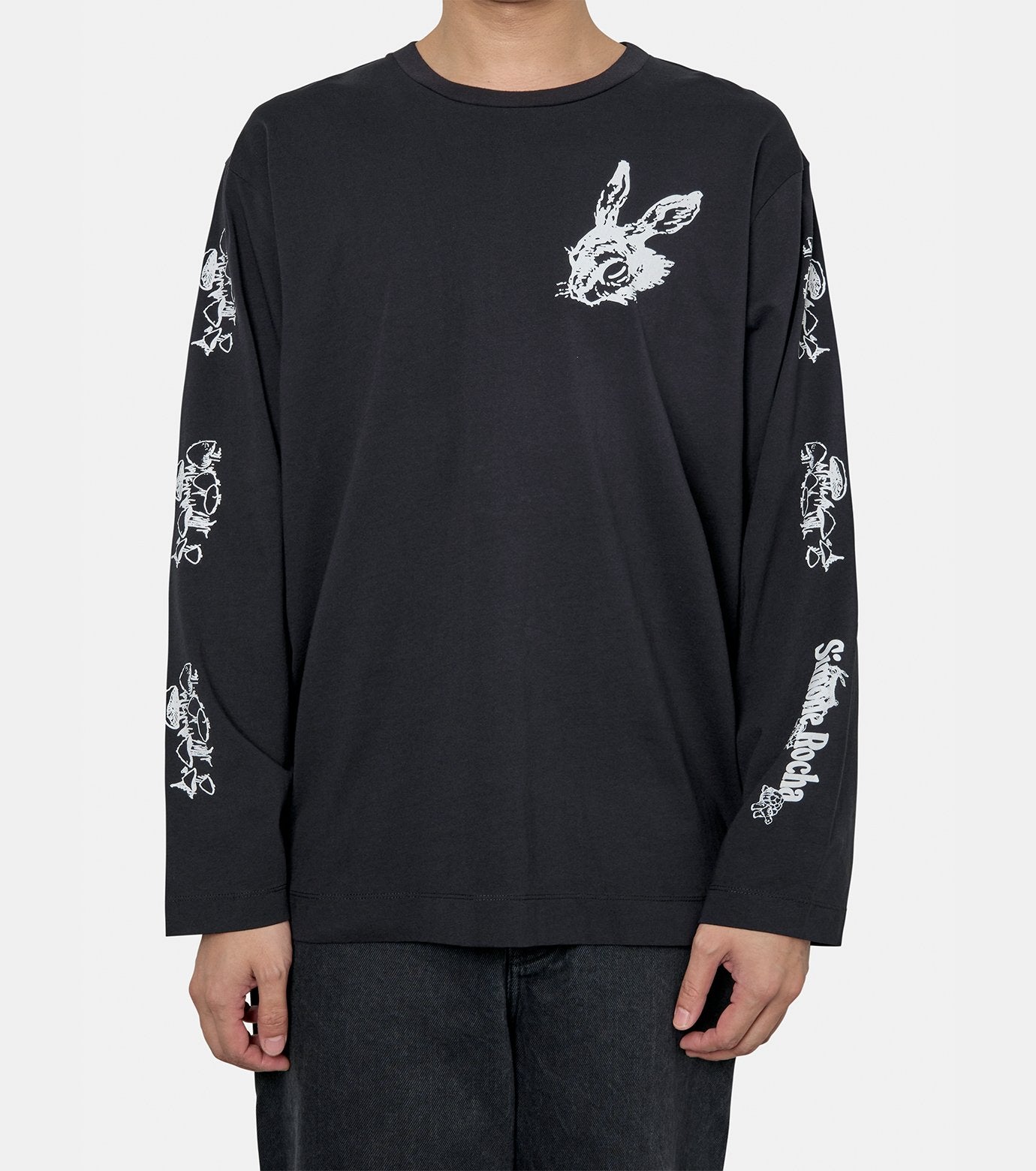TORTOISE & HARE LOGO PRINT L/S T
