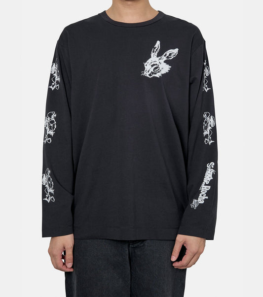 TORTOISE & HARE LOGO PRINT L/S T