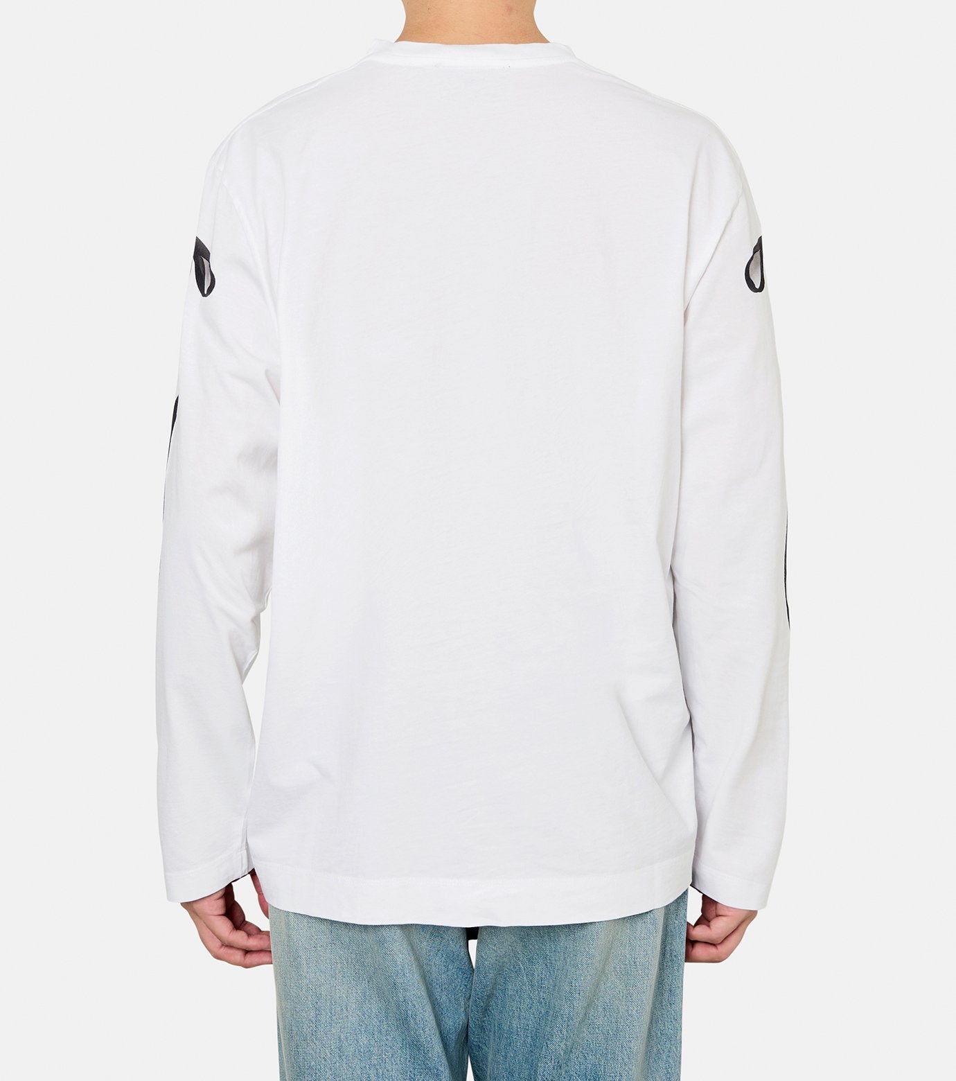 RIBBON BOW TAIL PRINT LONG SLEEVE T