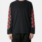 CLUSTER ROSE LOGO PRINT LONG SLEEVE