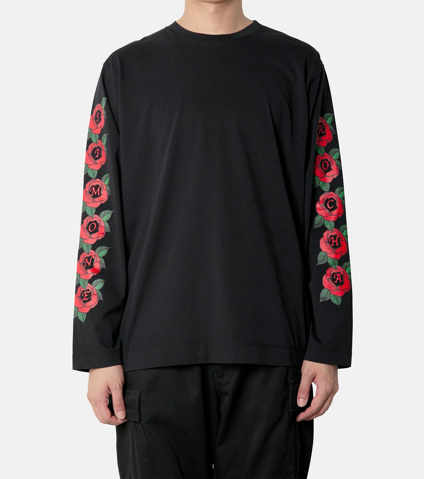 CLUSTER ROSE LOGO PRINT LONG SLEEVE