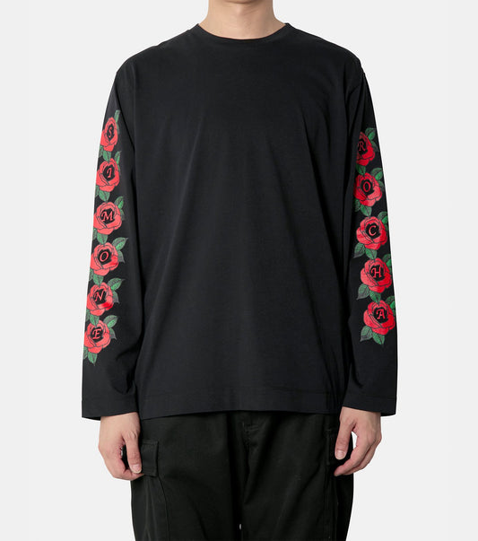 CLUSTER ROSE LOGO PRINT LONG SLEEVE