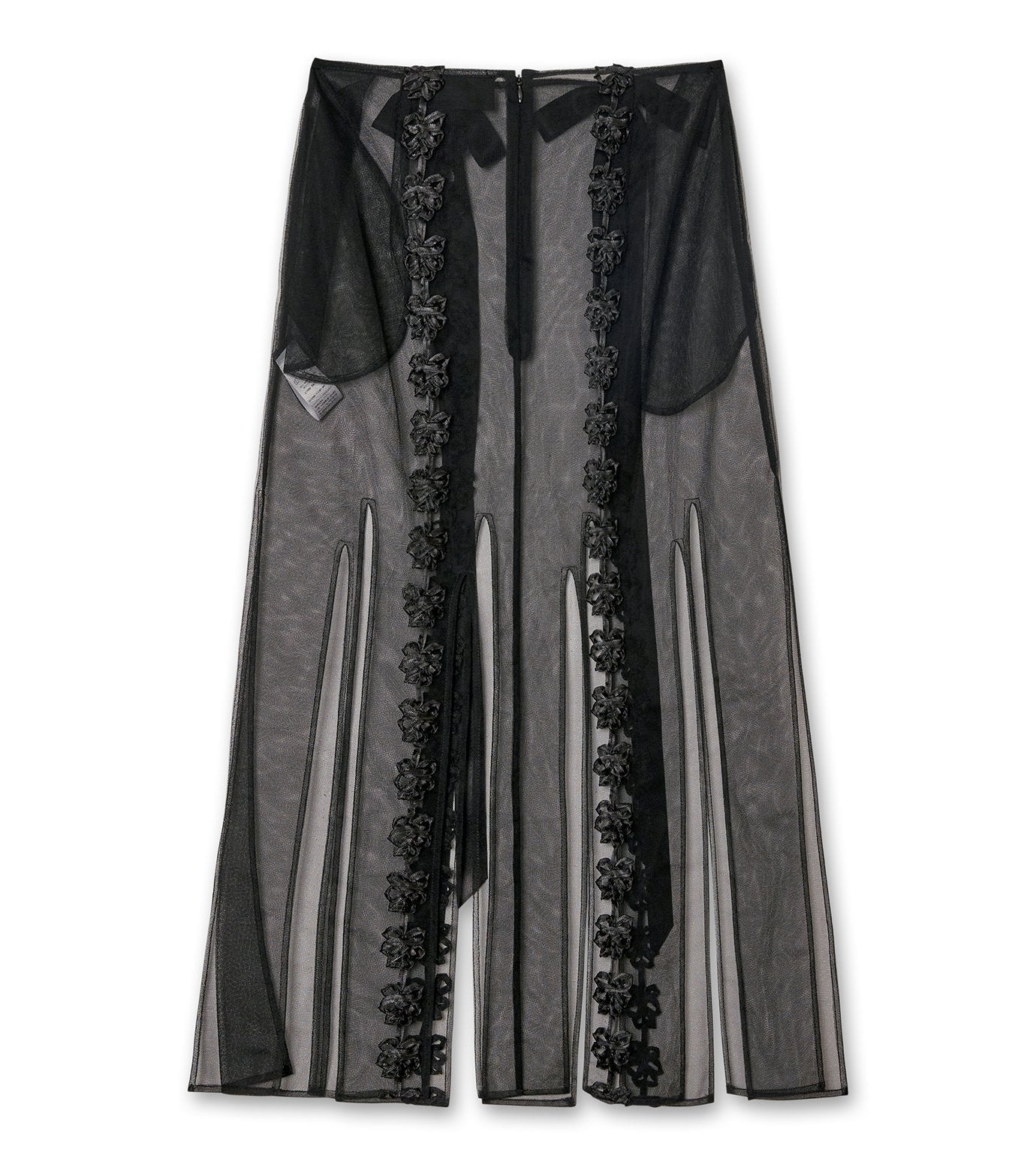Ribbon Daisy Chain Multi Slit Skirt