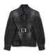 Sculpted Belt Detail Denim Jacket