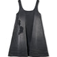 A-line Denim Mini Dress w/Emb