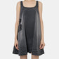A-line Denim Mini Dress w/Emb