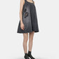 A-line Denim Mini Dress w/Emb