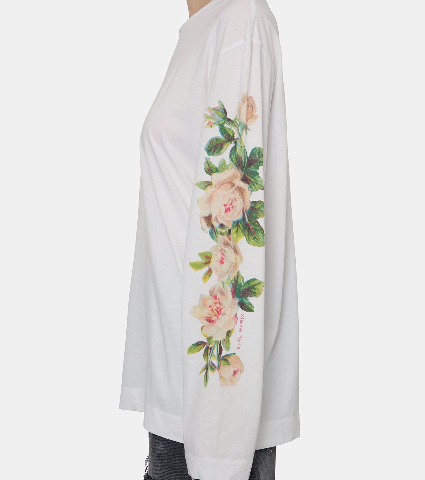 Rose Banquet Print LS T-Shirt