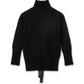Back Ribbon Dtl High Neck Cashmere