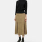 Back Ribbon Dtl High Neck Cashmere