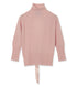 Back Ribbon Dtl High Neck Cashmere