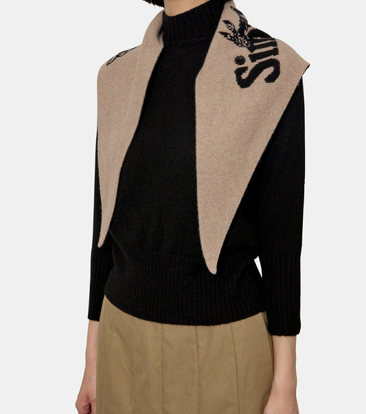 Graphic Logo Knit Neckerchief
