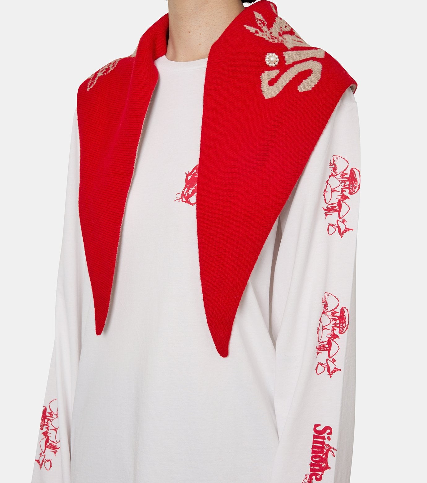 Graphic Logo Knit Neckerchief