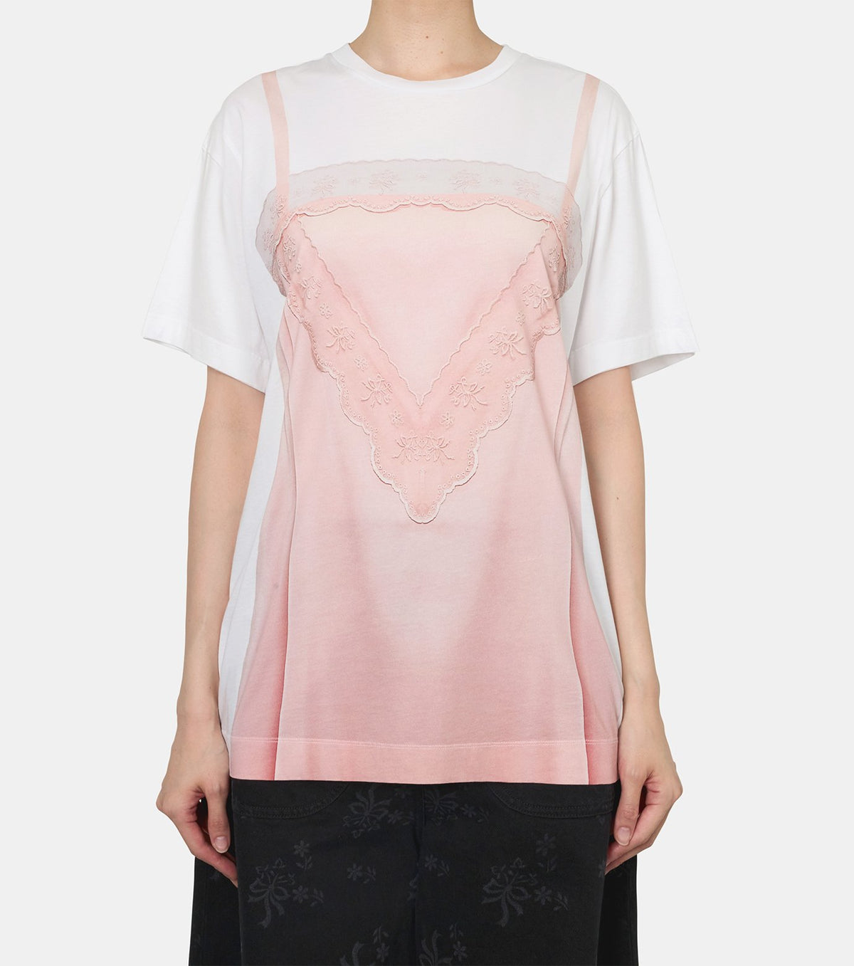 Satin Slip Drs Trompe l'Oeil PrintT