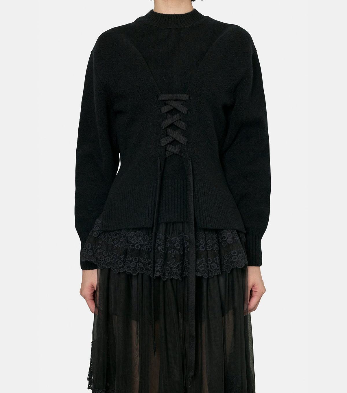 Merino Sculpted Corset Jumper