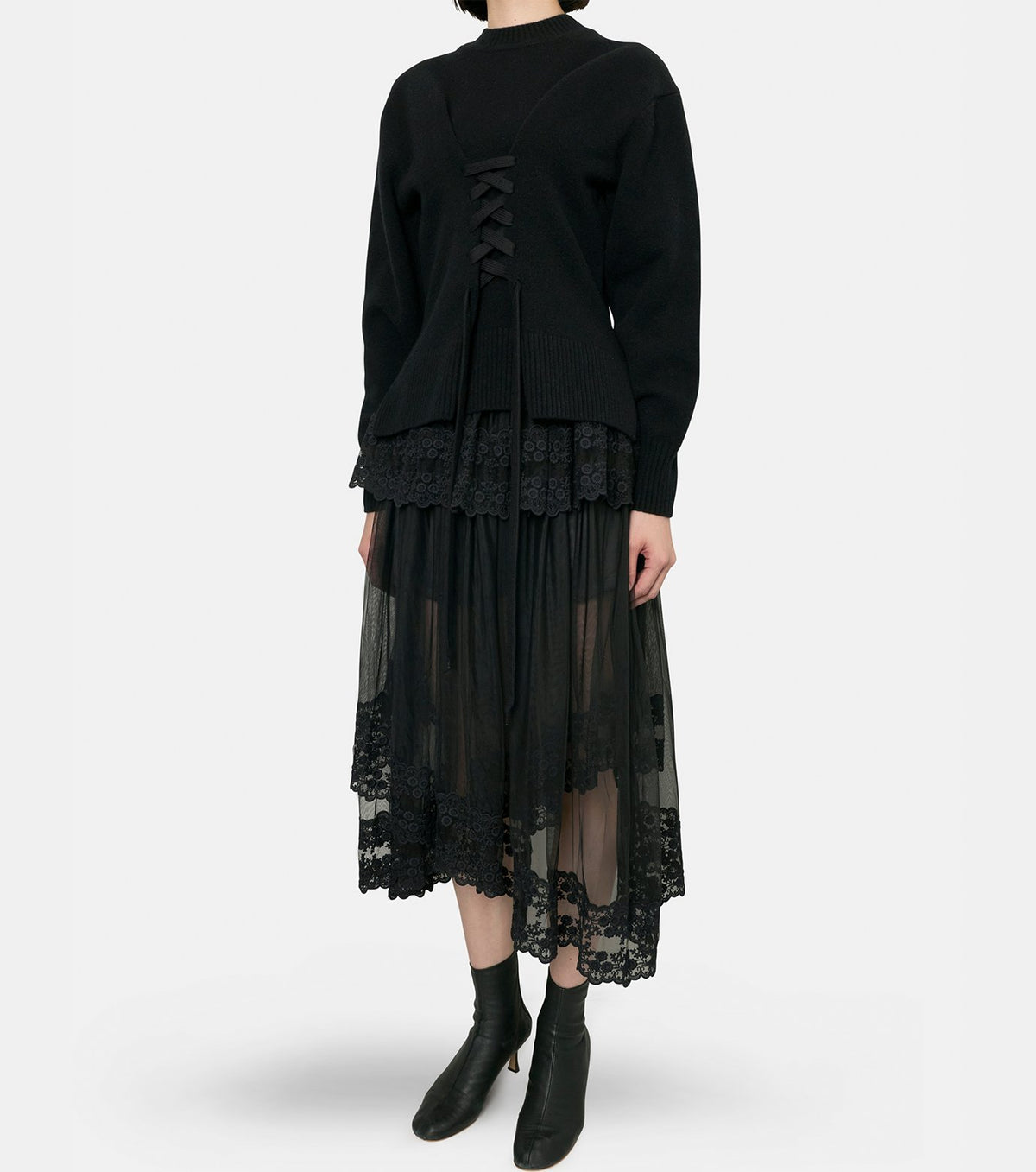 Merino Sculpted Corset Jumper