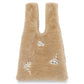 Mini Faux Fur Shopper Bag w/Emb