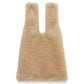 Mini Faux Fur Shopper Bag w/Emb