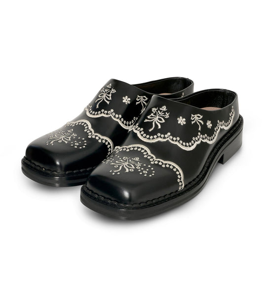 Floral Lace Mule