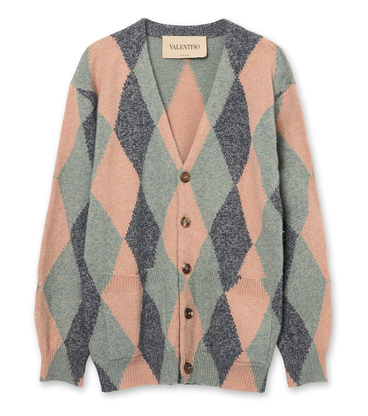 WOOL MOULINE CARDIGAN