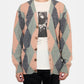 WOOL MOULINE CARDIGAN